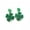 Green 5, variant on St. Patrick's Day Earrings Carnival Personalized Versatile Green Acrylic Sparkling Powder Clover Lucky Grass Earrings