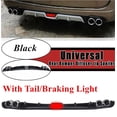 thumbnail image 4 of Universal 127cm Car Rear Bumper Diffuser Lip Spoiler Canard w/Tail Brake Light, 4 of 5