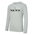thumbnail image 2 of Men's Concepts Sport Black/Heather Gray Brooklyn Nets Regulate Long Sleeve T-Shirt & Plaid Pant Set, 2 of 5