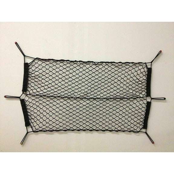 EACCESSORIES EA Trunk Organizer Cargo Net for Nissan SENTRA 2007-2012 – 2 in 1 Envelope & Floor Style Cargo Net for Sedan – Premium Mesh Car Trunk Organizer Vehicle Carrier Storage – Compatible SENTRA