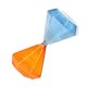 thumbnail image 2 of innovative diamond shape hourglass sand clock sand timer 5 minutes sand glass desk decor, 2 of 5