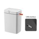 thumbnail image 2 of Papelera Automática Bsvklp con Tapa Cubo Basura Blanco 18L, 2 of 9
