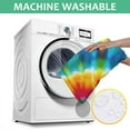 thumbnail image 6 of Rainbow Tie Dye Mandala Pattern Square Tablecloth,Waterproof Square Table Cover,Wipeable Spillproof Washable Table Cover for Home Kitchen Party Decor 60"x60"(152x152cm), 6 of 6