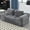 Gray, variant on Comfortable Chenille , Upgraded Wrinkle Fabric And Spacious Seating, Enjoy Leisure Moments Minimalist Bed, Quick Rebound Foam Design, Save Space Comfort