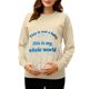 thumbnail image 2 of RKSTN Maternity Sweatshirt for Women Plus Size Crewneck Pregnancy Graphic Print Pullover Hoodless Sweatshirts Top Womens Casual Oversized Round Neck Loose Comfy Funny Printed Long Sleeve Sweatshirt, 2 of 7