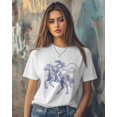 thumbnail image 3 of Cowboy Girl Horse Womens T Shirts Short Sleeve Cotton Crewneck T-Shirt Graphic Tees, Casual Tops Tshirt for Women Teen Girls, 3 of 7