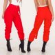 thumbnail image 2 of Gibobby pantalones de yoga Pantalones casuales Pantalones militares Pantalones Pocket Cargo Pantalones de combate sólidos Pantalones de mujer (Rojo, L), 2 of 5
