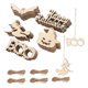 thumbnail image 3 of 50Pcs Hallowmas Cutout Halloween Pendant Wood Cutout Halloween Party Decoration, 3 of 3