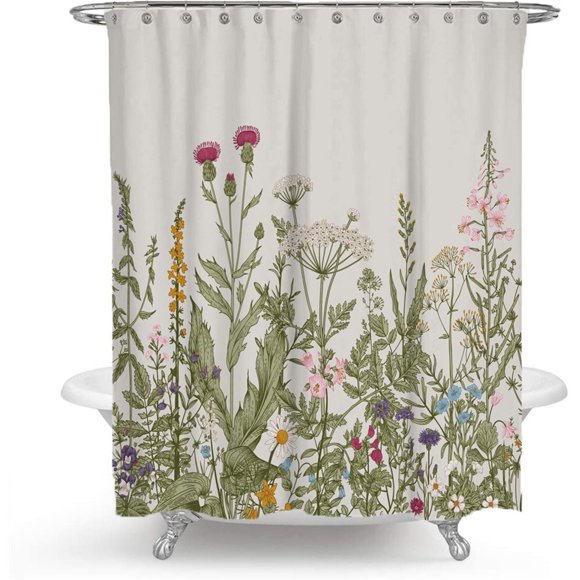 Waterproof Fabric Shower Curtain Or Polyester Soft Cloth & Hotel Quality Machine Washable White Shower Curtain Liner For Bath Tub