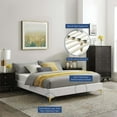 thumbnail image 4 of Modway Sutton Full Modern Performance Velvet Bed Frame in White, 4 of 8