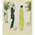thumbnail image 2 of J. Magnin 20x23 Black Ornate Framed Double Matted Museum Art Print Titled: The Spring Morning; Sweet Tailor Costumes (1914), 2 of 5