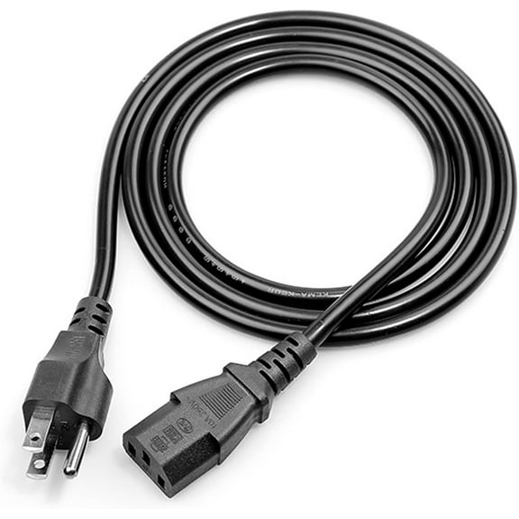10Ft 3 Prong AC Power Cord TV Universal Treadmills Cable for Computer Monitor, Horizon Fitness Treadmills, Superfit, BowFlex, Sole E35 E55 F63 F80,Goplus 2 in 1 Folding Treadmill Charger Replacement