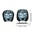 thumbnail image 6 of BZPIZ 2PCS Ghost Face Headrest Covers, Creative Car Headrest Covers Scary Face Printing Auto Seat Universal Elastic Models Headrest Protector for Auto, Vehicle, Truck, SUV, Washable Elastic Fabric, 6 of 6