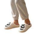 thumbnail image 5 of Halloween Plush Slippers Women's Halloween Embroidered Plush Slippers Closed-Toe Soft Sole Indoor House Shoes Warm Winter Bedroom Slippers, 5 of 8