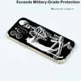 thumbnail image 5 of Skull and Cat Case for iPhone 14 Pro,Aesthetic Art Design Pattern Soft Full TPU Bumper Cover, 5 of 5