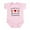 Petal Pink, variant on - Loved By A Boston Terrier Infant Bodysuit - Baby Light Bodysuit, Size Newborn - 24 Months