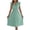 Mint Green, variant on Staron Spring Summer Dresses for Women Casual Lace V-Neck Ruffled Waist Pleated Sleeveless Midi A-Line Cocktail Party Dress, Pink L