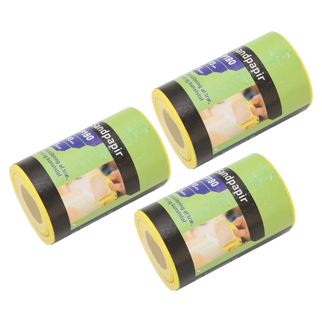 Papier de Ponçage, 3 Rouleaux de Papier de Verre Rouleau de Papier de Verre Rouleau de Ponçage Ingénierie de Précision