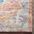 thumbnail image 3 of SAFAVIEH Bristol Waverly Traditional Polyester Runner Rug, Blue/Orange, 2'3" x 6', 3 of 6