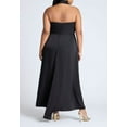thumbnail image 2 of ELOQUII Women's Plus Size Halter Neck Satin Maxi Dress, 2 of 2