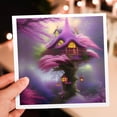 thumbnail image 7 of 3drose, Fairy Treehouse in the Blooming Redbud Tree, 12 Greeting Cards with Envelopes, 7 of 7