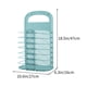 thumbnail image 3 of Cesta de la ropa sucia plegable montada en la pared | Organizador de almacenamiento de ropa de plástico duradero con diseño tejido transpirable | Cesta plegable portátil para uso doméstico al aire, 3 of 6