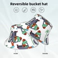thumbnail image 2 of Yiaed Dinosaur on Excavator2 Print Reflective Stripe Bucket Hat Unisex Funny Outdoor Fisherman Cap Beach Sun Hat, 2 of 5