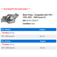 thumbnail image 2 of Water Pump - Compatible with 1997 - 1999, 2001 - 2003 Acura CL 1998 2002, 2 of 2