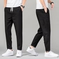 thumbnail image 5 of Pantalones casuales de bolsillo para hombre, pantalones largos, baratos, de moda, 2024, estilo coreano, holgados, de talla grande, elegantes, de alta calidad, para hombre, 5 of 5