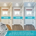 thumbnail image 5 of Luxrite 4 inch LED Motion Sensor Ceiling Light, 120V, 3 Color Selectable 3000K-5000K, 30s Timeout, 10W, 600 Lumens, Wet Rated, 4-Pack, 5 of 7
