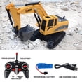 thumbnail image 4 of Kiplyki RC Trucks Mini RC Excavator 1:24 Alloy Plastic Engineering Car Christmas Electri, 4 of 9
