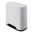 thumbnail image 1 of Abbracc Narrow Trash Can Garbage Container Dustbin Bucket with Bag Storage Groove Trash White, 1 of 9