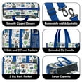 thumbnail image 3 of Teacher Tote Bag,Blue Football Game Icons Pattern Teacher Utility Tote Bag,Large Work Tote Bags for Women with Multiple Pockets,Top Zipper Closure,13.8x10.6x6.7 Inch, 3 of 5