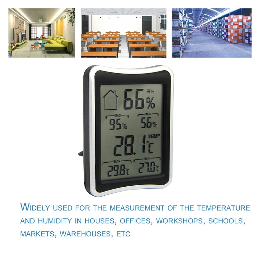 Digital LCD Weather Thermometer Hygrometer Humidity Temperature Meter