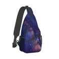thumbnail image 2 of ZICANCN Crossbody Sling Bag for Men Women - Galaxy Sky Casual Shoulder Backpacks for Travel Sport Climbing Runners Daypack, 2 of 9