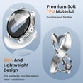 thumbnail image 5 of [3Pack] ZUKKASHAN Case Compatible with Samsung Galaxy Watch 7 44mm, Soft TPU Bumper Cases with Screen Protector, Shockproof Full Coverage Protective Cover for Samsung Watch7, 5 of 5