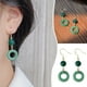 thumbnail image 2 of Pendientes de plata 925 pendientes colgantes verdes para mujer, 2 of 7