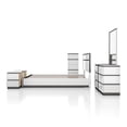 thumbnail image 2 of FOA Misti 6pc Wood White Bedroom Set-Cal King+2 Nightstands+Chest+Dresser+Mirror, 2 of 18
