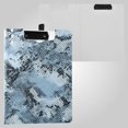 thumbnail image 2 of Blue with Black Snake Skin Foldable Binder Folder Clipboard with Pen Slot Double Clips A4 Size File Storage, 2 of 8
