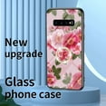 thumbnail image 6 of Case for Samsung Galaxy S10 5G, Slim Glass Case with Soft TPU Shockproof Ring Stand Flower Pattern Design Stylish Protective Cover for Samsung Galaxy S10 5G 6.7-Inch,Chinese Rose, 6 of 9