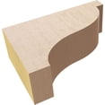 thumbnail image 6 of 2"W x 6"D x 4"H Classic Garner Rough Cedar Woodgrain TimberThane Corbel, Primed Tan, 6 of 6