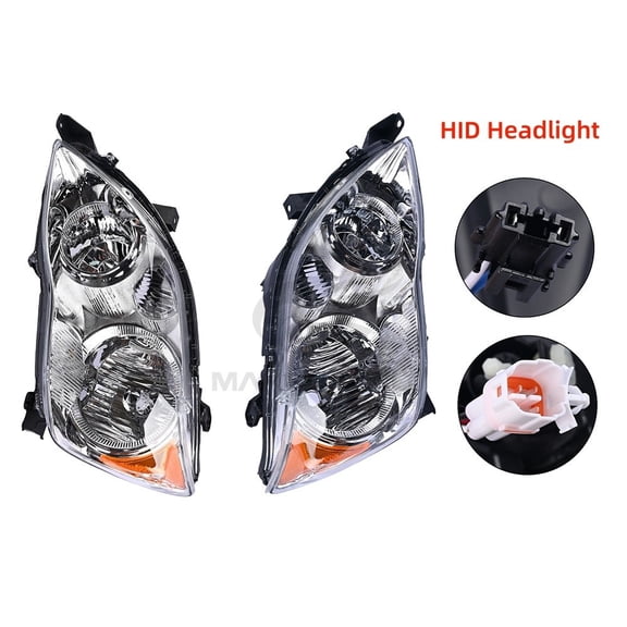 Pair Left Right HID Headlight Set For 2008-2010 Toyota Avalon Front Headlamps