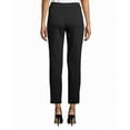 thumbnail image 2 of Calvin Klein Womens Faux Leather Stripe Ankle Pants, 2 of 2