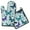 Butterflies and Leaves, variant on Colorful Floral Pattern Kitchen Oven Mitt and Pot Holder Sets 2 Pcs for Baking, Cooking and Grilling, Heat Resistant Up To 392 °F