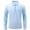 Light Blue, variant on Mens Shirts Men's Fall And Winter Fashion Casual Business Faddish Long Sleeve Turn-Down Collar Half-zip Comfortable Dressy T Shirts