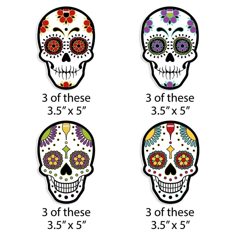 Big Dot of Happiness Day of the Dead - Sugar Skull Decorations