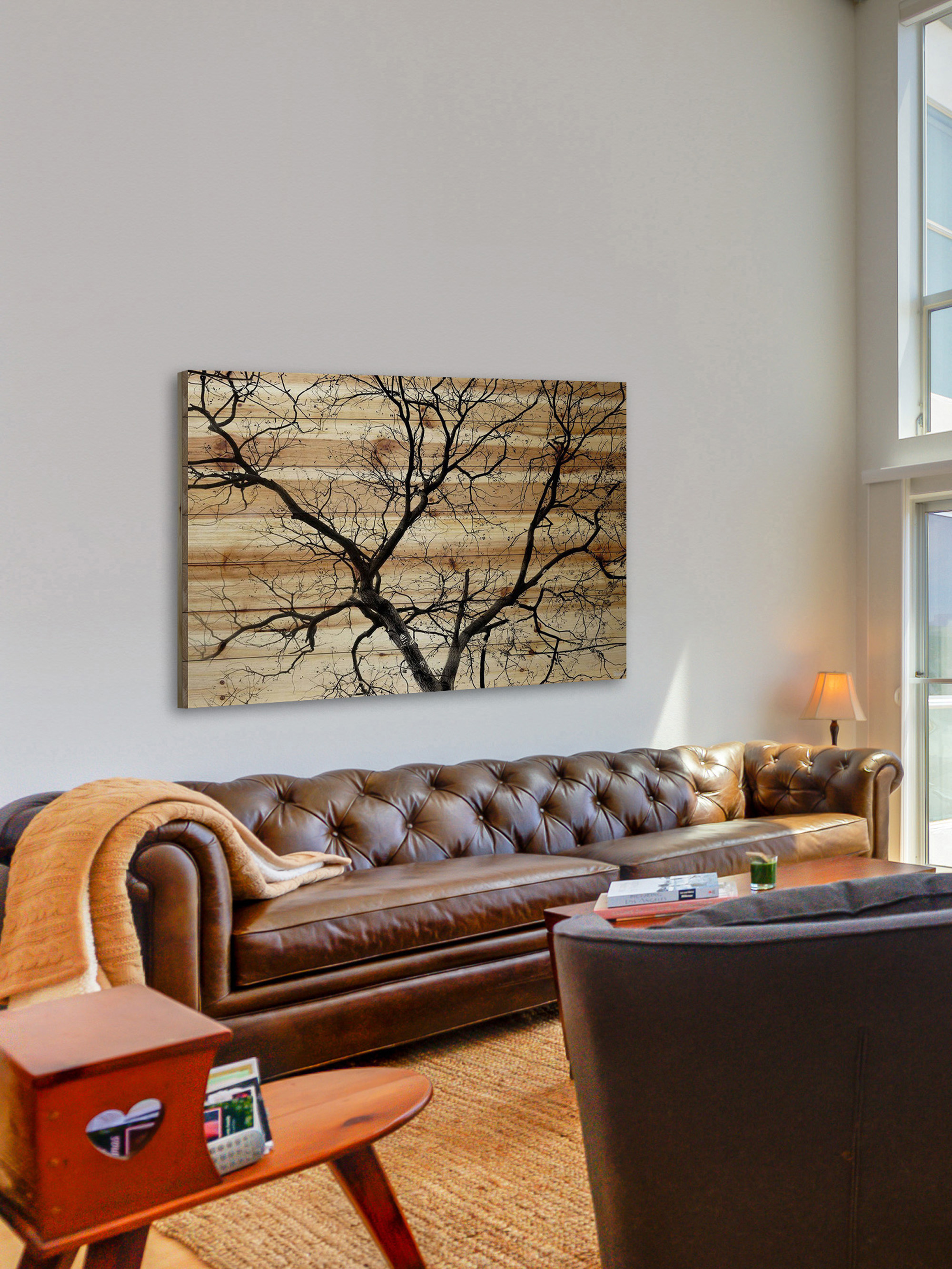 Parvez Taj Branching Out III Pinewood Wall Art, 12" x 18"