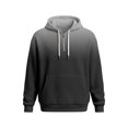 thumbnail image 3 of Valora Men Winter Outfit Knit Half Zip Hoodie Sweatshirt for Everyday Casual Wear – Lightweight Athletic Pullover with Front Pocket and Gradient Detail Black S, 3 of 3