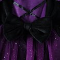 thumbnail image 6 of Kogui Kids Two-Piece Halloween Cosplay Outfit Hooded Cloak & Mesh Vest Skirt For Little Girls (Purple, 3-4 Years), 6 of 6