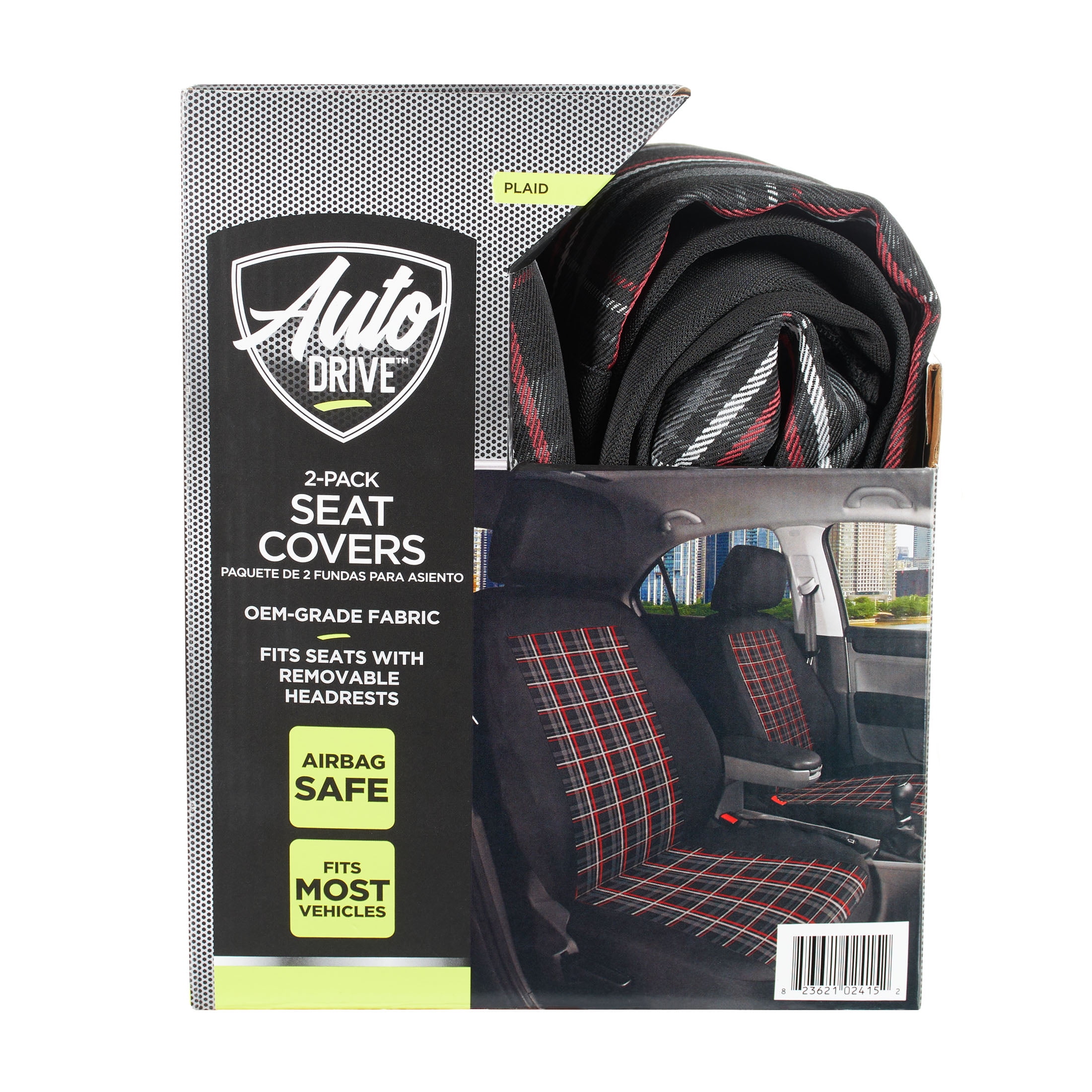 Auto Drive Motion Polyester Car Seat Cover 2 Pack 18800 Fits Most Vehicles
